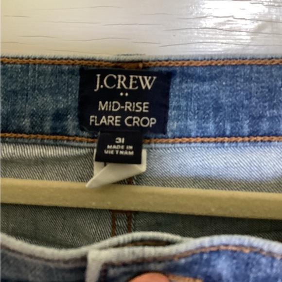J Crew Mid Rise Crop Flare Jeans - Picture 4 of 4